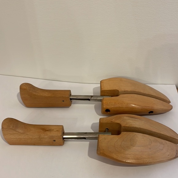 Vintage Wooden Metal Shoe Keepers Rochester Tree Co. Split Toe Stretch - Picture 5 of 7